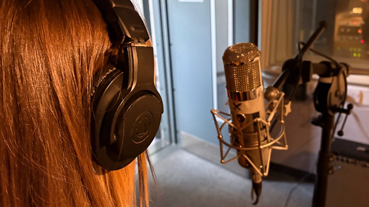 Emma Slany recording session